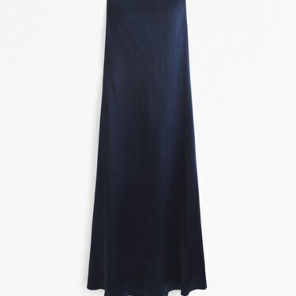 Strapless Trapeze Maxi Dress